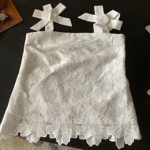 Banana Republic limited edition white lace tank top